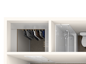 One bedroom floor plan